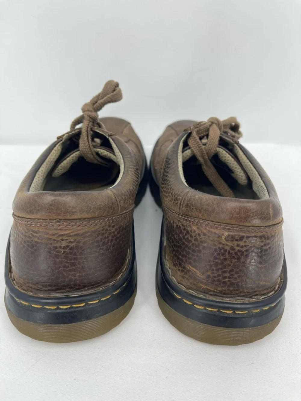 Dr. Martens Brown Leather Lace-Up Oxfords